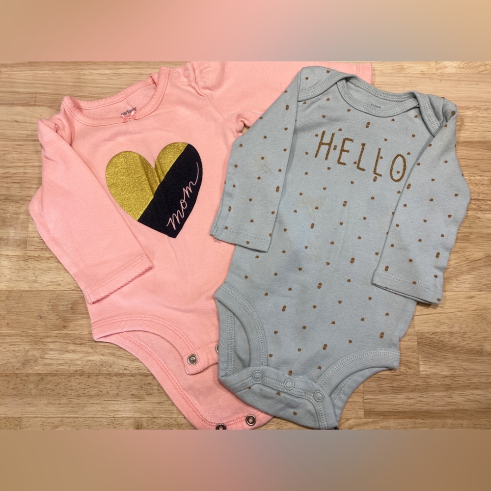 Carters 3-6 month long sleeve onesie